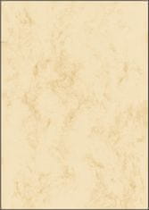Sigel Dekorativní papír - A4, 200 g/m2, motiv mramor béžový, 50 listů