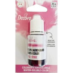 Decora Airbrush barva tekutá pink 20g -