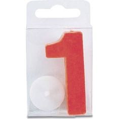 Staedtler Svíčka ve tvaru číslice 1 - mini, červená - Stadter