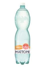 Ochucená minerální voda Mattoni - grapefruit, 6 x 1,5 l, perlivá
