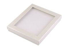 Krabička s průhledem polstrovaná 16x19 cm - ecru