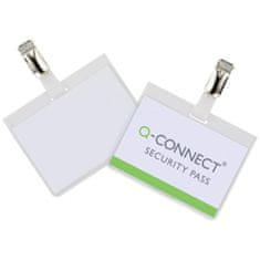 Q-Connect Visačka s klipsem, horizontální, 25 ks