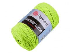 Pletací příze Macrame Cotton 250 g - (801) zelená neon