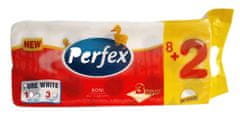 Toaletní papír Perfex - 3vrstvý, bílý, 10 rolí