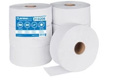 Jumbo Toaletní papír Primasoft - 2vrstvý, bílý, 23 cm, 6 rolí