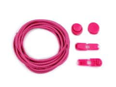 Reflexní elastické samozavazovací tkaničky délka 120 cm - (12) pink