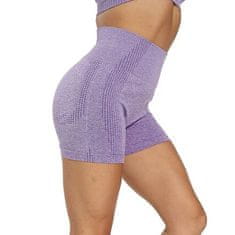 Yoga Fixed krátké legíny fialová velikost oblečení L