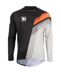 YOKO Motokrosový dres VIILEE černo/bílý/oranžový XL