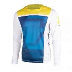 YOKO Motokrosový dres KISA modrý/žlutý S