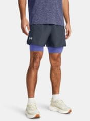 Under Armour Kraťasy UA LAUNCH 5'' 2-IN-1 SHORTS-GRY L