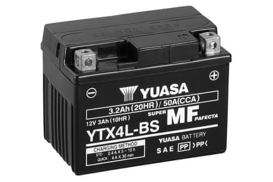 Yuasa W/C Bezúdržbová baterie s tovární aktivací - YTX4L FA YTX4L