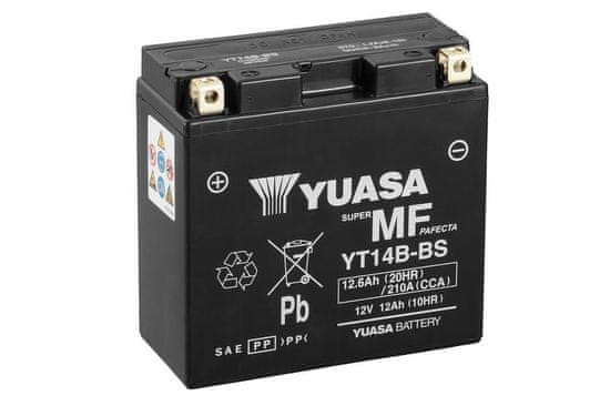 Yuasa W/C Bezúdržbová baterie s tovární aktivací - YT14B FA YT14B