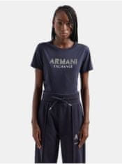 Armani Exchange Tmavě modré dámské tričko Armani Exchange XS