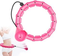 SOLFIT® Obruč na cvičení, Nejlepší cviky na zpevnění břicha | SPINSLIM Růžová