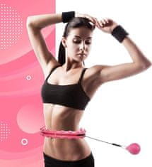 Obruč na cvičení, Nejlepší cviky na zpevnění břicha | SPINSLIM Růžová