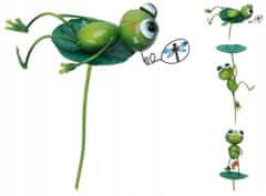 Koopman Zahradní dekorativní žába na tyči 85 cm