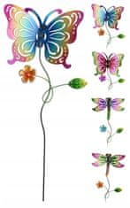 Koopman Zahradní motýlí dekorace tyč 63 cm