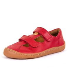 dívčí barefoot kožené sandály G3150166-4 červené, 31