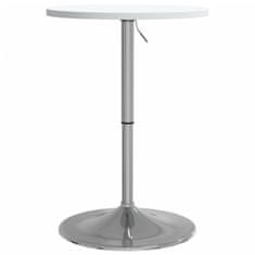 Vidaxl Barový stůl bílý 50x50x90 cm kompozitní dřevo chromovaná ocel