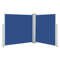 Vidaxl Zatahovací boční markýza modrá 117 x 600 cm
