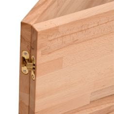 Vidaxl Pracovní stůl 180 x 55 x 81,5 cm masivní bukové dřevo a kov