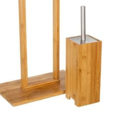 Tutumi Bambusový koupelnový stojan na toaletní papír a štětku Bamboo 381757