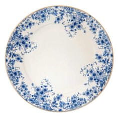 Clayre & Eef porcelánový jídelní talíř BLUE FLOWERS BFLFP