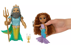Jakks Pacific Disney Princess - Málá mořská víla Ariel a král Triton - 15 cm