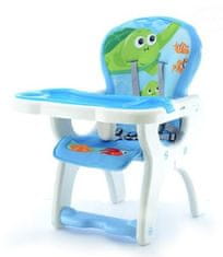 Euro Baby Euro Baby Jídelní stoleček 2v1 - modrý oceán