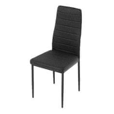 Autronic Moderní jídelní židle Židle jídelní, černá látka, kov šedá (DCL-374 BK2)