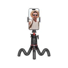 Tech-protect L07S Flexible bluetooth selfie tyč se stativem, černá