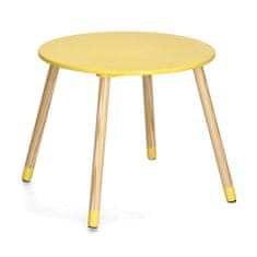 Zeller Sada 3ks dětský stolek se dvěma židlemi zelený,žlutý,bílý