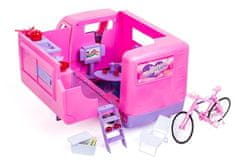 iMex Toys růžový karavan pro panenky KX2022