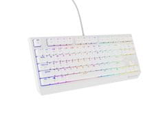 Genesis herní klávesnice THOR 230/TKL/RGB/Outemu Red/Drátová USB/US layout/Bílá