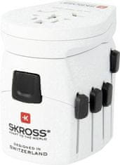 Skross Cestovní adaptér PRO World &amp; USB, 6, 3A, (PA41)