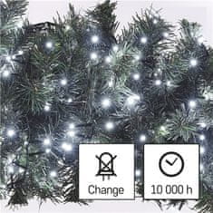 Emos Vánoční osvětlení D4BC02 LED vánoční řetěz – ježek, 8 m, venkovní i vnitřní, studená bílá, časovač