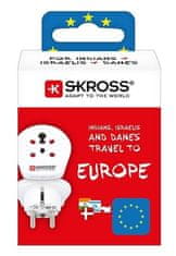 Skross Cestovní adaptér pro cizince v ČR (India-Israel-Denmark to Europe)