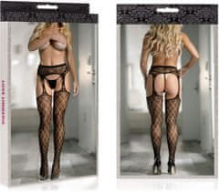XSARA Erotické punčochové kalhoty garter stocking sexy punčochy s podvazkovým pásem - 72760767