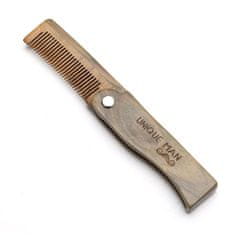 Gaira® Skládací dřevěný hřeben na vousy W002