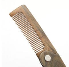 Gaira® Skládací dřevěný hřeben na vousy W002