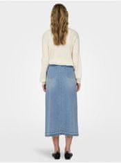 Jacqueline de Yong Světle modrá dámská džínová midi sukně JDY Bella M