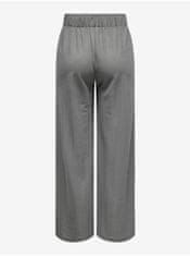 Jacqueline de Yong Šedé dámské široké kalhoty JDY Birdie L/32
