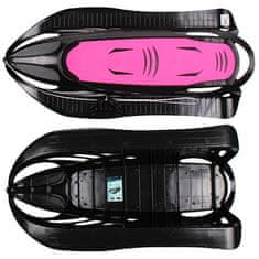 Neon Grip plastové sáňky černá-růžová varianta 27611