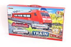 Mac Toys Vlaková dráha, červená, 111cm
