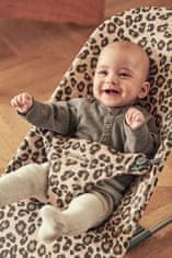 Babybjörn Lehátko Bliss Beige Leopard print cotton, tmavě šedá konstrukce