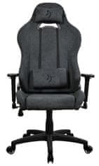 Arozzi herní židle TORRETTA Soft Fabric v2/ látkový povrch/ tmavě šedá