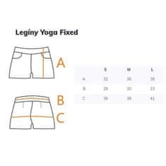 Yoga Fixed krátké legíny fialová velikost oblečení L