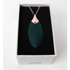 Vibrační náhrdelník Lola Games Liberty Leaf černý - Zelená