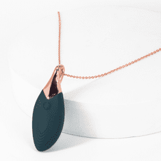 Lola Games Vibrační náhrdelník Liberty Leaf černý - Zelená