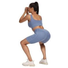 Yoga Sporty krátké sportovní legíny modrá velikost oblečení S